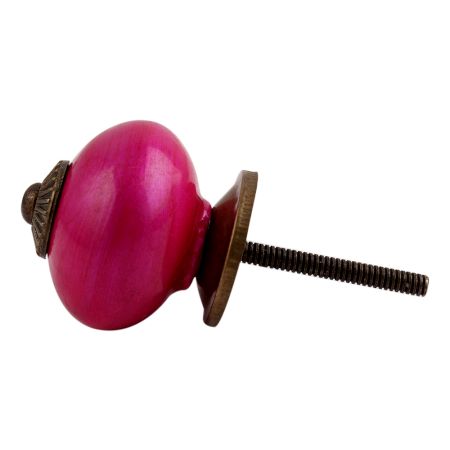 Neon Pink Antique Fitting Ceramic Knob